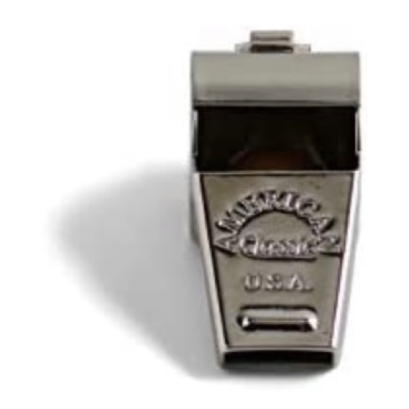 The American Spirit Solid Brass Whistle Safe-T-Tip & Lanyard New in Package - Picture 5 of 7